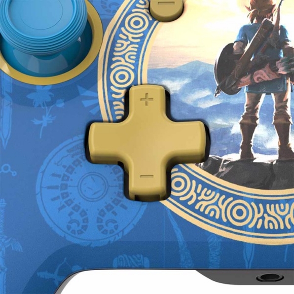 The Legend of Zelda Nintendo Switch PDP Hyrule Blue Rematch Wired Controller - Picture 8 of 10